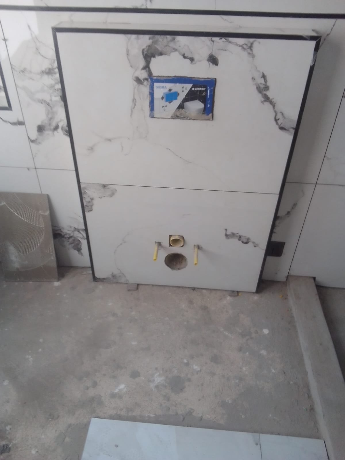 Geyser and plumbing fittings on a recent job